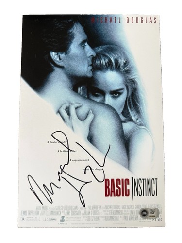 Michael douglas signed photo - michael,